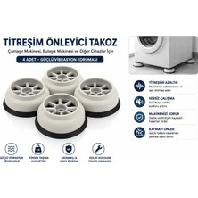 Memo Digital Tüm Marka ve Modellere Uyumlu Çamaşır Makinası Ses Titreşim Önleyici Ayak Takoz - 4 Adet