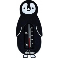Sevi Bebe Oda ve Banyo Termometresi - Siyah Penguen