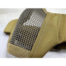 Brf Store Elivorasell Wosport Wst Çelik Örgü Airsoft Paintball Maskesi, Kahverengi, 800 Fps Darbe Direnci