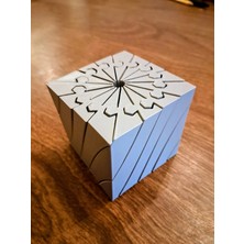 Brf Store Elivorasell Twisting Küp – 3D Baskı Mekanik Dönen Bulmaca Küpü-Gri