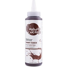Brf Store Yavuzsell Melwiss Chocolate Bitter Tatlı Sos 330 G – Akışkan Kıvamlı Waffle, Pankek, Krep, Dondurma,