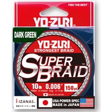 Brf Store Yavuzsell Yo-Zuri Superbraid Koyu Yeşil 137,16 M Superbraid Olta