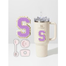 Brf Store Yavuzsell Stanley Quencher Uyumlu Premium Harf Sticker + 3’lü Silikon Tıpa Seti – Kişiselleştirilmiş