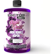 FACTOR360 Renkli Oto Yıkama Köpüğü Mavi Pembe Sarı Mor Renk Seçenekleri Yoğun Köpük Boya G