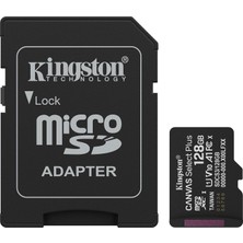 Brf Store Yavuzsell 128GB Microsdxc Canvas Select Plus Gen3 150MB/S A1 Card + Adapter