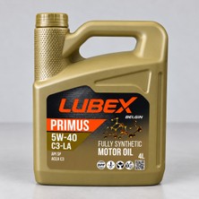 Lubex Primus 5W-40 C3-La 4 Litre Tam Sentetik Motor Yağı Apı Sp Acea C3 Dpf Uyumlu