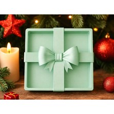 Brf Store Yavuzsell Fiyonklu Hediye Kutusu – 3D Baskı Dekoratif Sunum ve Saklama Kutusu-Mint