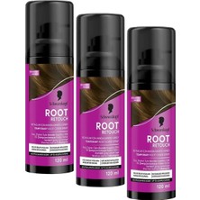 Schwarzkopf Root Retoucher Beyazları Anında Kapatan Sprey Boya Koyu Kahverengi 120 ml (3 Paketi)