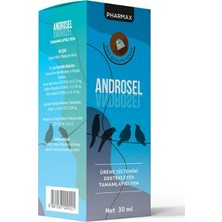 Pharmax Androsel 30 ml Kuşlar Için Üreme, Döl Verimi & Yumurta Doluluk Damlası (Vitamin E & Selenyum)