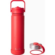 Loch Paslanmaz Çelik Termos Matara 650 ml Kırmızı