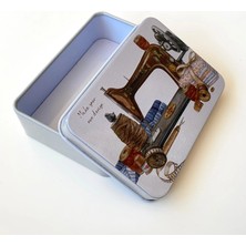 NT Metal Kutu, Hediyelik, Takı, Dikiş ve Hobi Kutusu  70061  *6,5 cm *9 cm *6 cm *2,8 cm Model D