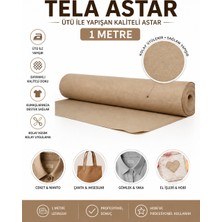 Dünya Sünger 1 Metre Tela Astar – Ütü ile Yapışan Kumaş Destekleyici Tela, Kolay Uygulanan Dayanıklı Astar Tela, Dikiş Terzilik Çanta Yaka ve Hobi Işleri Için
