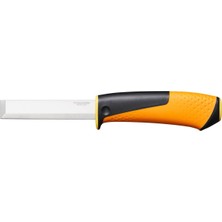Fiskars Marangoz Bıçağı, Kılıf Dahil, Entegre Bıçak Bileyicili, Toplam Uzunluk: 22,4 Cm, Siy