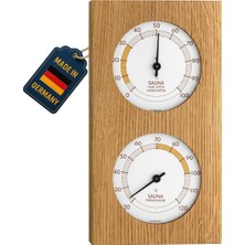 Tfa Dostmann Analog Sauna Termo-Higrometre, Meşe Çerçeveli, Sıcaklık, Nem, Isıya Dayanıklı,