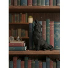 Toynetic Uluyan Kurt – Modern Low-Poly Dekoratif Figür