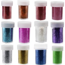 Toz Sim Karışık Renkli Aynı Pakette 10 Gram (12 Adet)