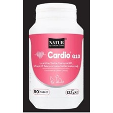 Natur Cardio Q10 90 Tablet Kedi ve Köpek Kalp Sağlığı & Dolaşım Destek Takviyesi (COQ10, L-Karnitin & Taurin)