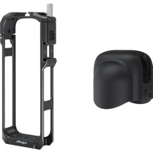 X5 Metal Koruma Seti — INSTA360 X5 Uyumlu Amagisn Çerçeve + Lens Cap / Dayanıklı, Hafif, Tam U