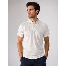 Umbro Vectör Kamp Erkek Ekru Polyester Polo Yaka Spor Tişört TF0614