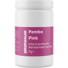 Şeker & Sugar Pembe Su Bazlı Toz Gıda Boyası 75 G