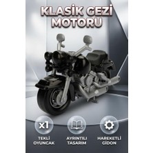 Farbu Oyuncak Yarış Motosikleti Cross Harley-Davidson Cruiser Motor - Gerçekçi Tasarımlı 28 cm Oyuncak Motor