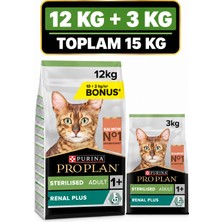 Pro Plan Sterilised Somonlu Kısırlaştırılmış Yetişkin Kedi Maması 15 kg (12 kg + 3 Kg)