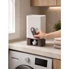 Eb Studio Toz Deterjan Dispenseri 22X13X13 cm – Ölçü Kaplı Kollu Hassas Dozajlama Kutusu