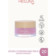 Heiluna Çilekli Cheesecake Özlü Gece Dudak Maskesi 20G | E Vitamini, Shea Yağı Besleyici Bakım
