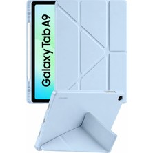 Auraks Samsung Galaxy Tab A9 X110 8.7 Inç Uyumlu Uyku Modlu Kalem Bölmeli Stand Olabilen Mıknatıslı Akıllı Kılıf