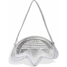 Adidas Trefoıl Metalık Bag Omuz Çantası-En: 30 Cm, Boy: 19 cm KR1604 Gri