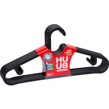 Brf Store Nerimu Plastik Slim Askı, Elbise Askısı, Siyah Askı (Standart, Adet, 20)