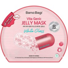 Rojame Banobagi Vita Genic Jelly Mask White Gloss - Aydınlatıcı & Bariyer Güçlendirici Jöle Kağıt Maske (Ceramide & Jeju Beet Root Içerikli)
