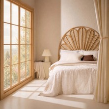 Matmel Soft Beliz Çift Kişilik Yatak Örtüsü Seti - Bej - 220X240 cm