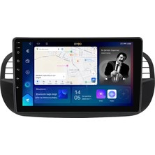 Navio Fiat 500C Android Siyah Multimedya Sistemi (2009-2015) Carplay Multimedya Sistemi 8+128 GB Pro P-178