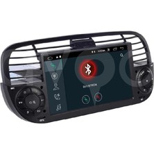Navio Fiat 500C Oem 7.0 Inç Android Multimedya 4+64 GB - Siyah Çerçeve P-180