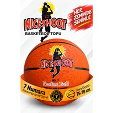 Spadats Niceshoot No:7 Basketbol Topu – Indoor Outdoor – Yüksek Tutuş – Dayanıklı Basketbol Topu – 75-78 cm
