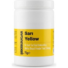 Şeker & Sugar Sarı Su Bazlı Toz Gıda Boyası 75 G