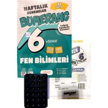 Günay Yayınları 6.sınıf Bumerang Fen Bilimleri Haftalık Deneme+Ankara Yayınları Deneme+Vantuz