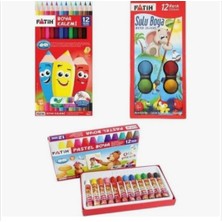Fatih Okula Dönüş Boya Seti (Kuru+Sulu+Pastel)
