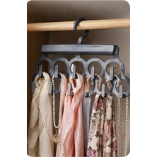 Elifim Avm Kancalı Dolap Içi Eşarp ve Aksesuar Askısı – Çok Amaçlı Kemer, Şal ve Çanta Düzenleyici 👗✨