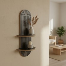 U Atölye Alto Antrasit Gizli Askılı Duvar Rafı - 70X20 cm Yüksek Kalite Mdf Uçan Raf