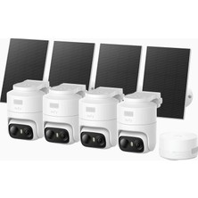 Eufy Security C37 4'lü Dış Mekân Güvenlik Kamerası 2k Solar