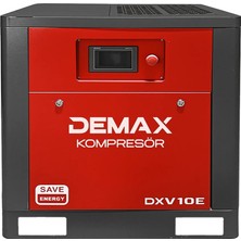 Demax Invertörlü Vidalı Hava Kompresörü 10 Hp (Tek Makine)