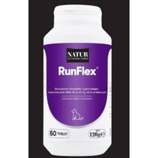 Natur Runflex 60 Tablet Kedi ve Köpek Eklem, Kıkırdak & Iskelet Sağlığı Takviyesi (Glukozamin, Kondroitin & Msm)