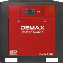 Demax Invertörlü Vidalı Hava Kompresörü 15 Hp (Tek Makine)