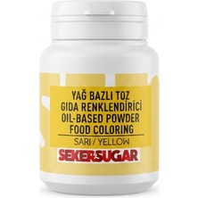 Şeker & Sugar Sarı Yağ Bazlı Toz Gıda (Boyası) Renklendiricisi 25 G