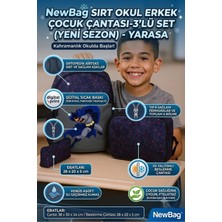 Newbag Yarasa Erkek Çocuk Sırt Ilkokul Çantası-3'lü Set
