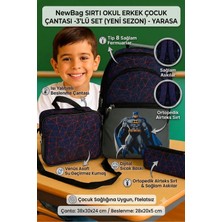 Newbag Yarasa Erkek Çocuk Sırt Ilkokul Çantası-3'lü Set
