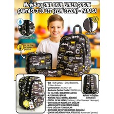 Newbag Yarasa Erkek Çocuk Sırt Ilkokul Çantası-3'lü Set (Yeni Sezon)
