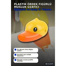 Marsilyan™- Plastik Ördek Figürlü Musluk Uzatıcı Başlık Aparatı 1 Adet Çocuk El Yıkama BX-313475
